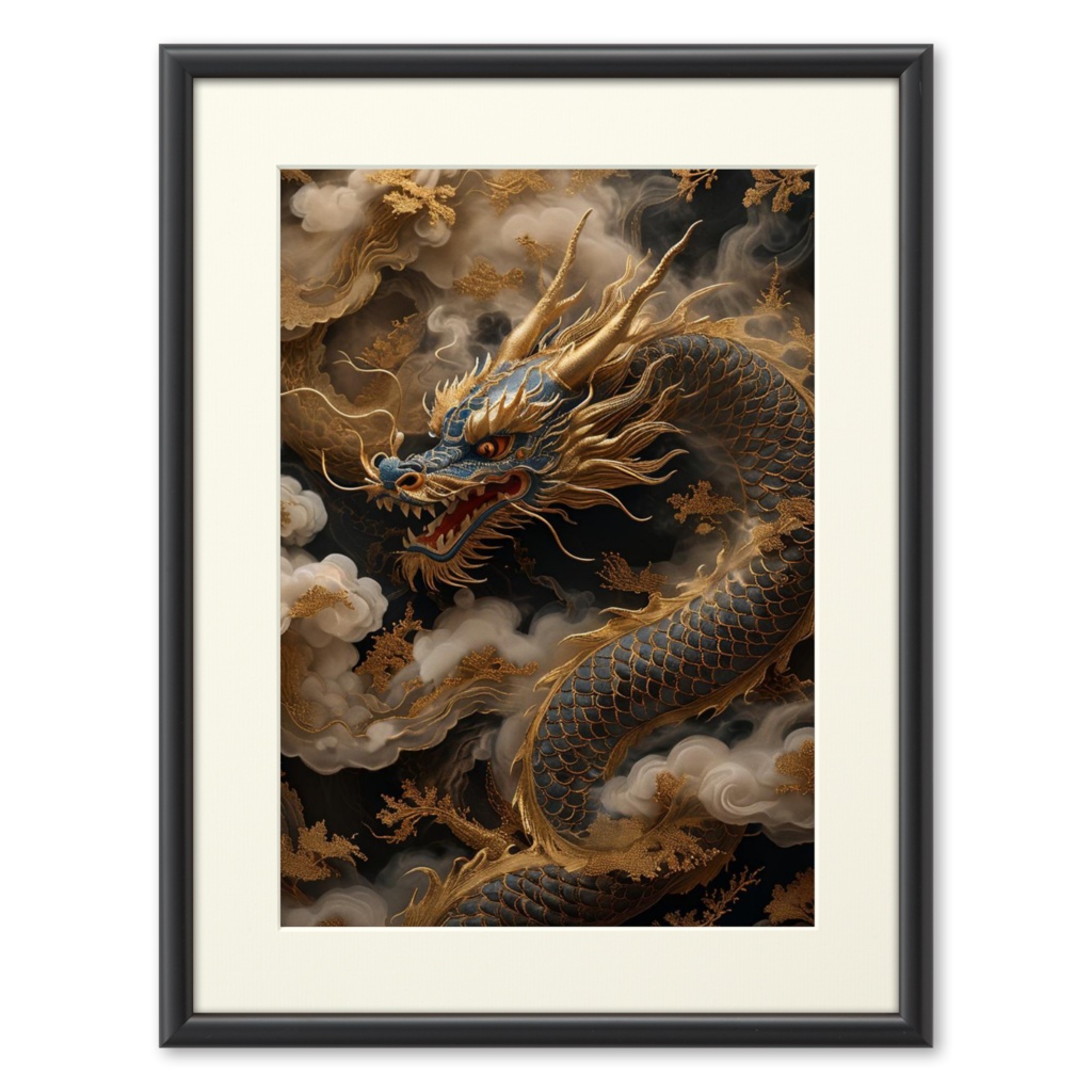 神図：龍神 - 契約の円環（Divine Sigil: Dragon Deity – Circle of Pact）