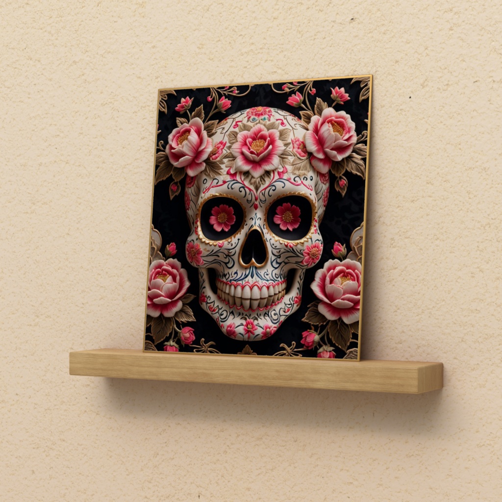 《華骸護符 - 花結界色紙》Blossom Skull Talisman - Floral Ward Edition