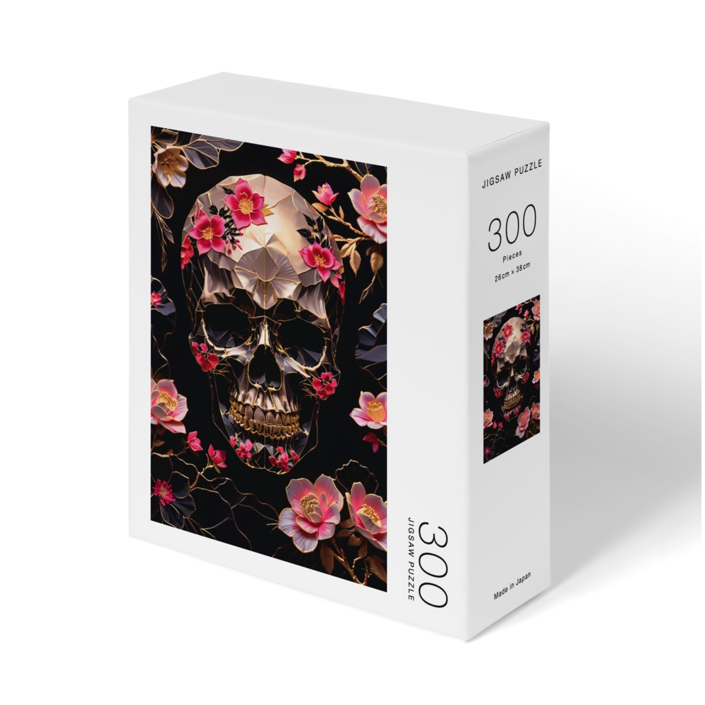 AURA-SKL-PZ-25.11-002  “Floral Skull of Serenity”｜静寂の花髑髏