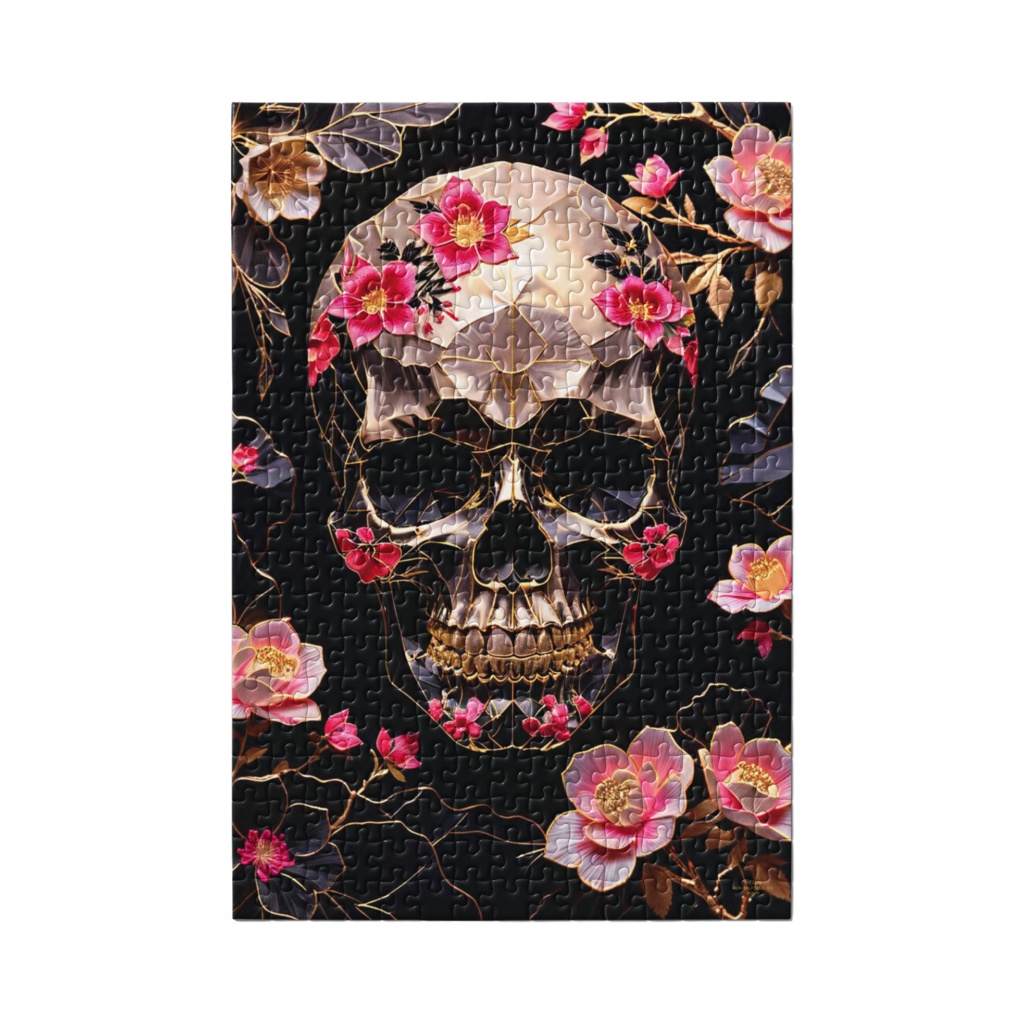 AURA-SKL-PZ-25.11-002 “Floral Skull of Serenity”|静寂の花髑髏