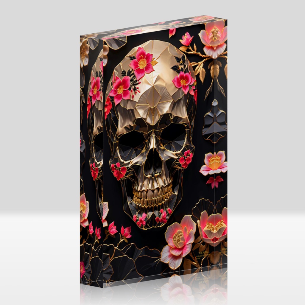 AURA-SKL-AB-25.11-002 “Floral Skull of Serenity”|静寂の花髑髏