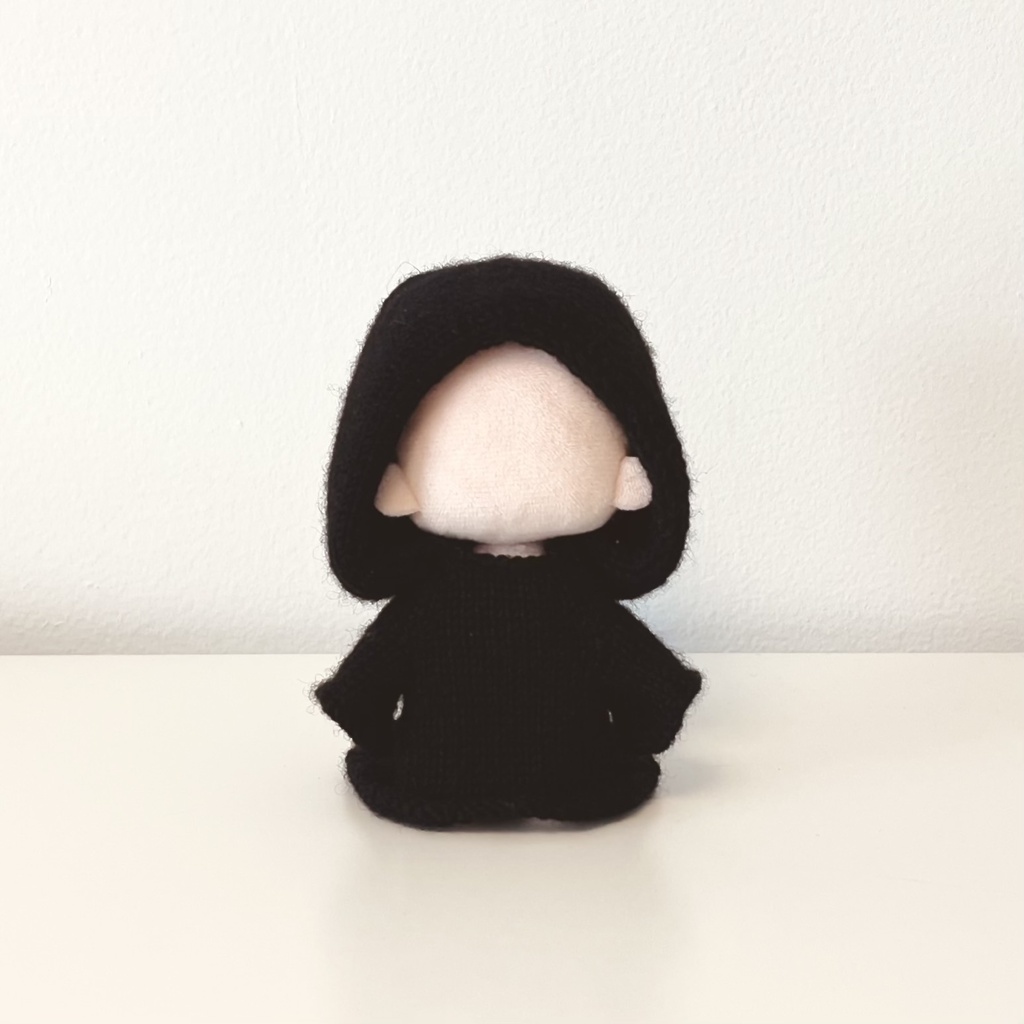 死神風ローブの編み方（10㎝ぬいサイズ）