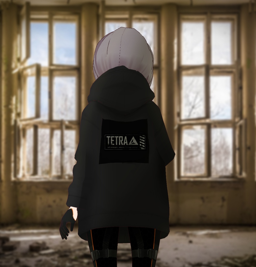 敷嶋ロゴマークパーカー(胸元+背面プリント)