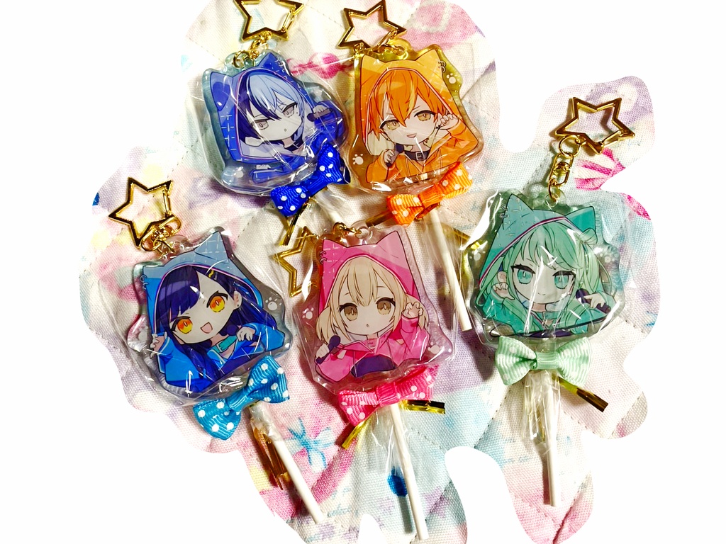 ビビバスオリジナル服ねこねこパーカー アクリルキャンディー風アクキー クリエイターズフェスタ2025 受注