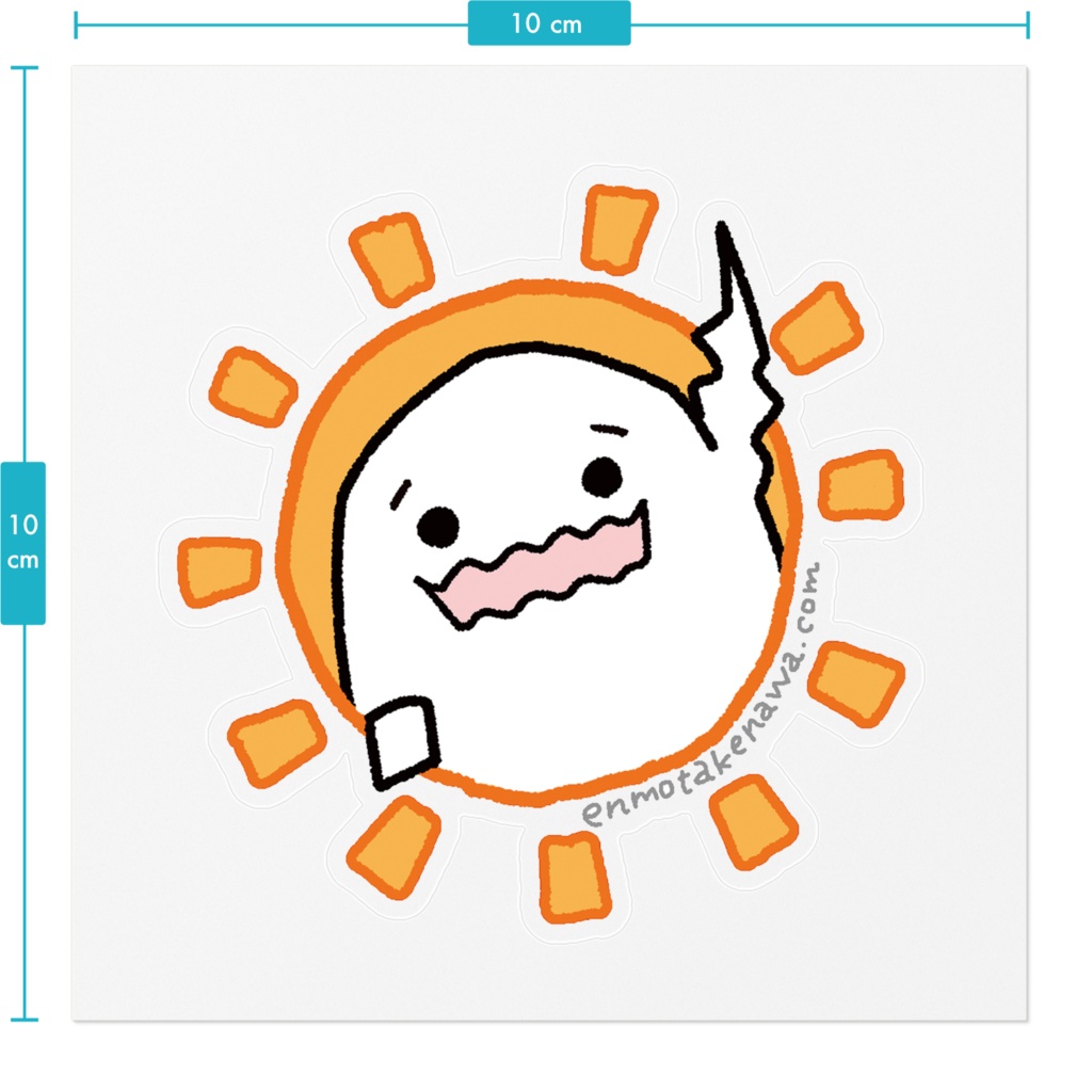 しろたまくんステッカー