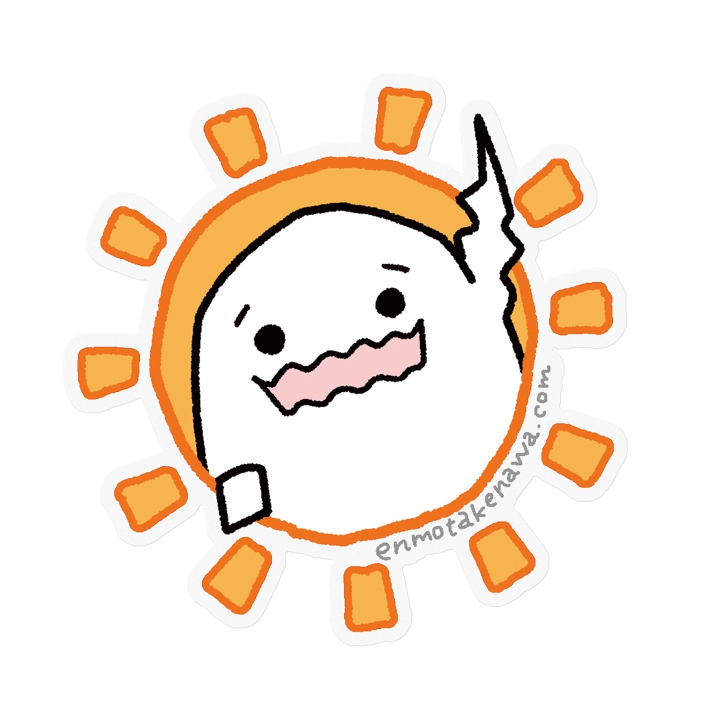 しろたまくんステッカー