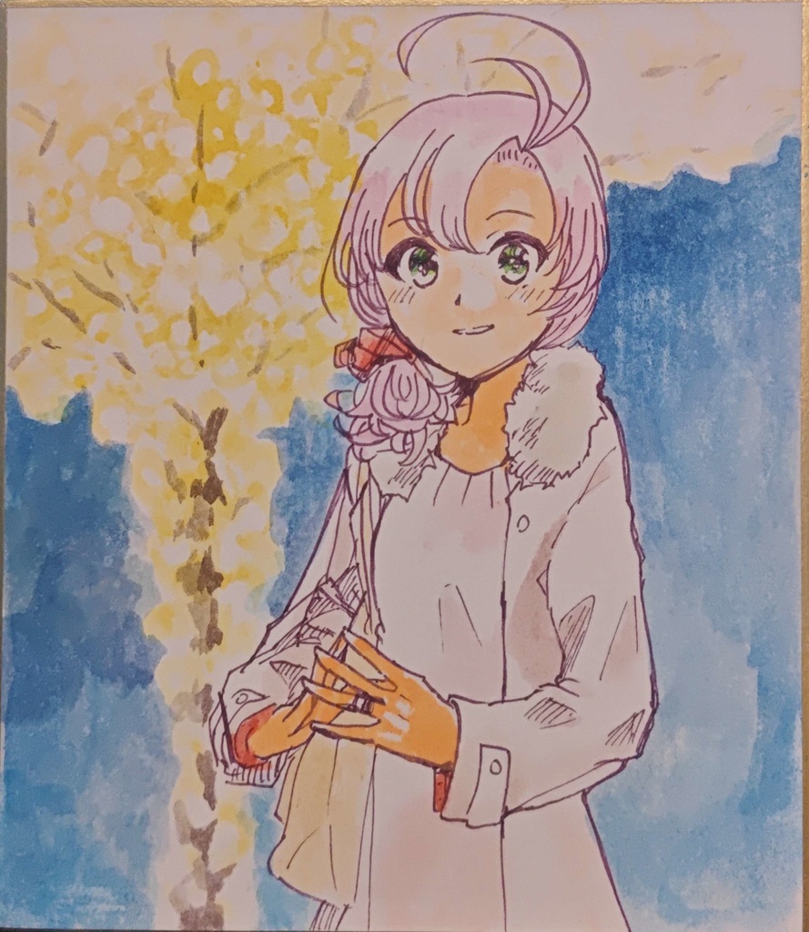 衣笠さん イルミ 色紙(小)