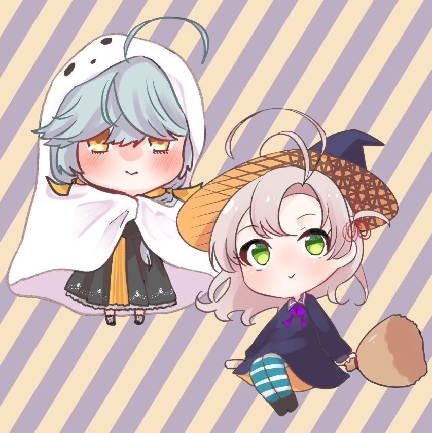 ハロウィン2025アクリルキーホルダー【浜波ちゃん/衣笠さん】