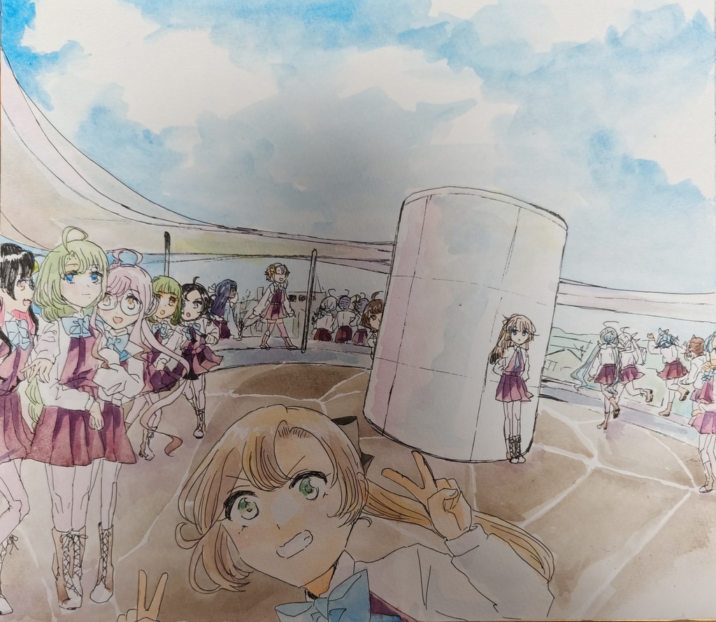 【艦これ】夕雲型だョ！全員集合　色紙(大サイズ)