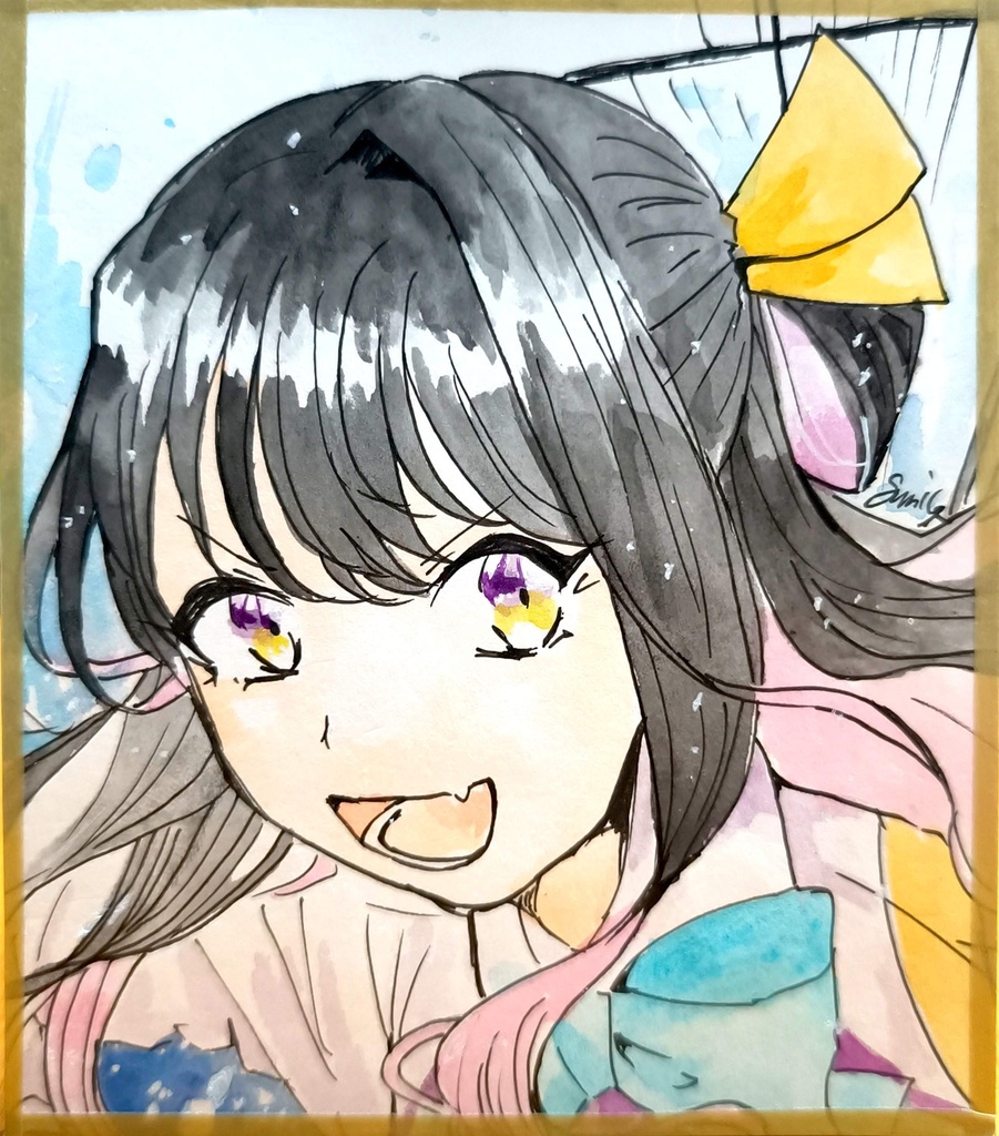 長波 ミニ色紙