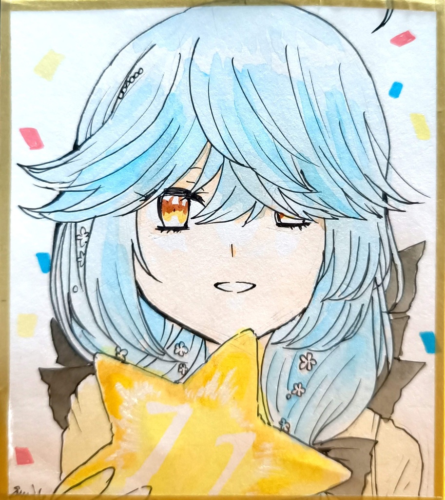 浜波 ミニ色紙