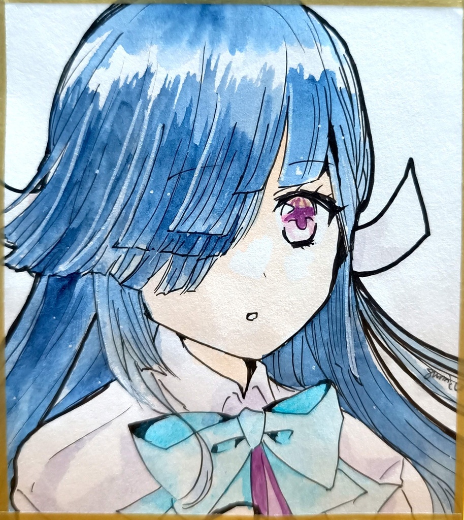 早霜 ミニ色紙