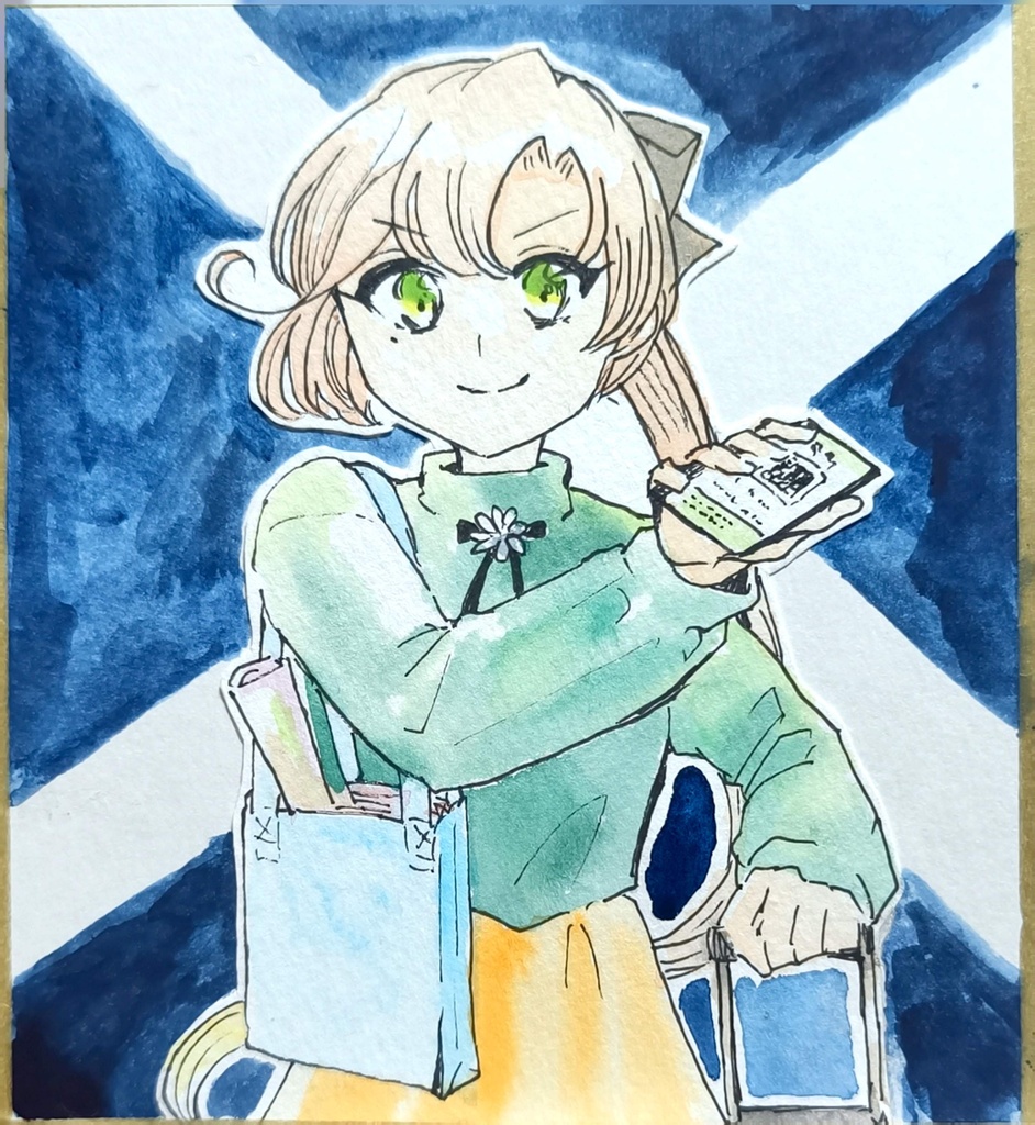 秋雲 ミニ色紙