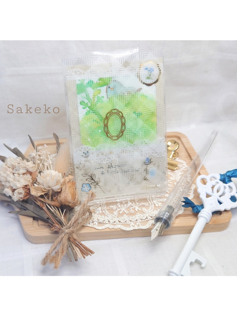 【手のひらサイズのミニアート】お天気雨