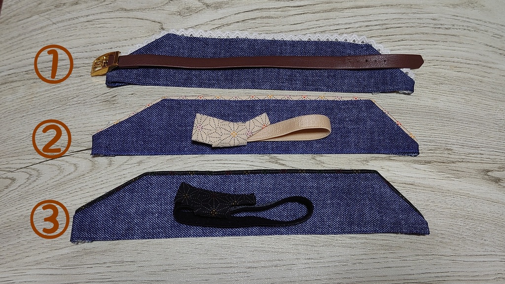 再4;もちマス用デニム風着物