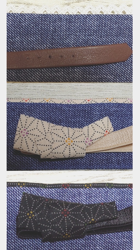 再4;もちマス用デニム風着物