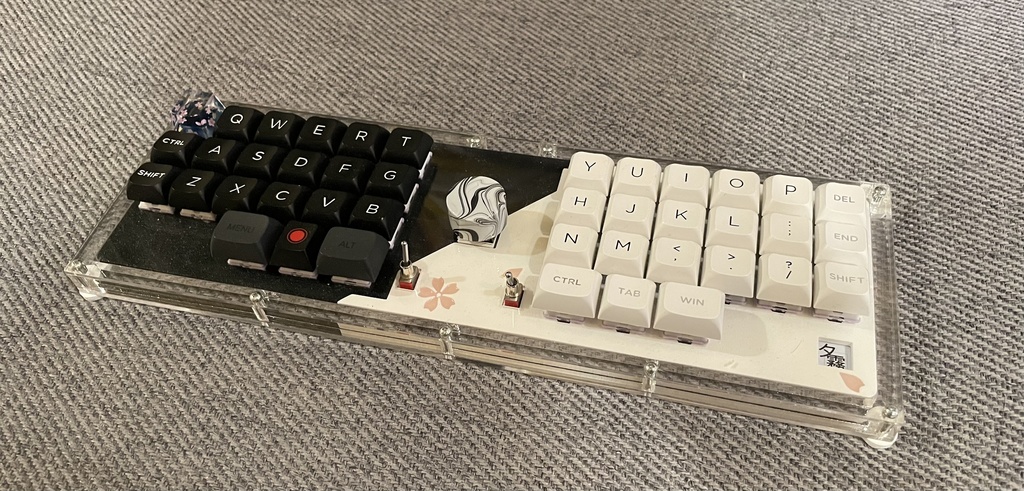 40%格子配列キーボード”夕霧”(ゆうぎり) Millmax非対応版