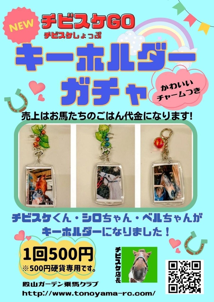 キラキラキーホルダー(通販ばーじょん)チェキ1枚付き