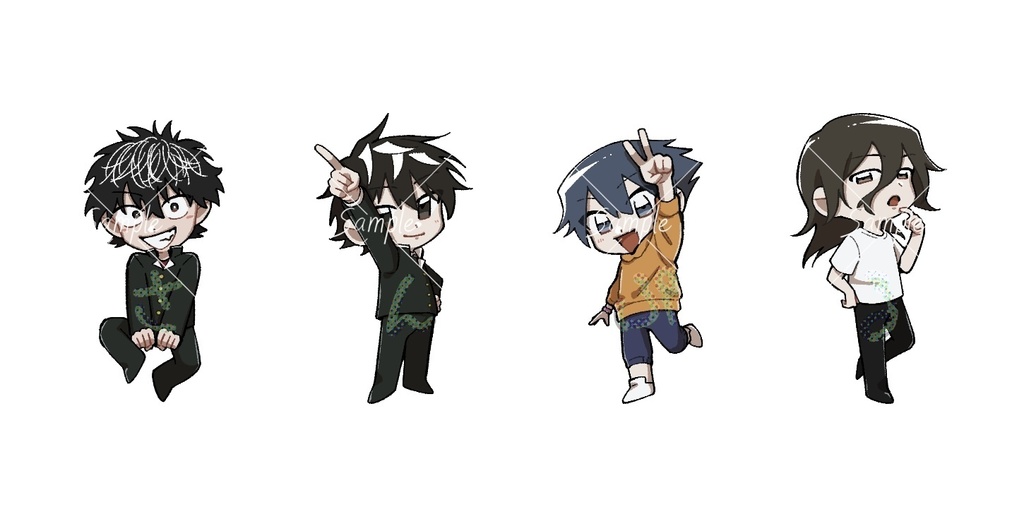 神とおり主＆相棒【アクリルジオラマ小】