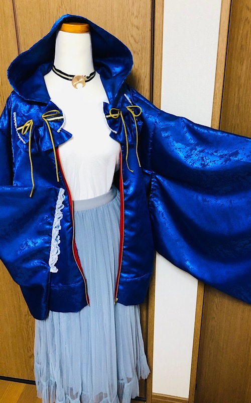 着物パーカー(三日月)