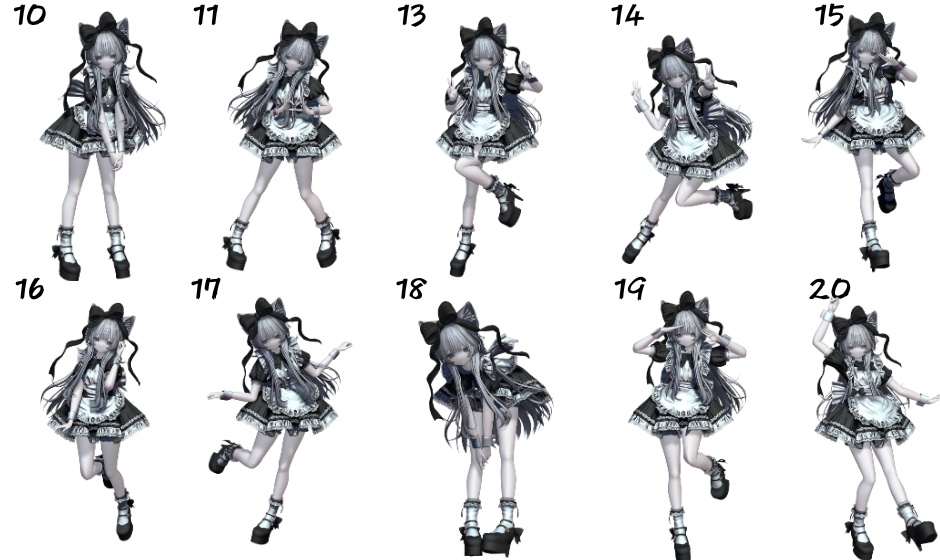 ≒45種類≒ / if pose set exe. #ifbahn