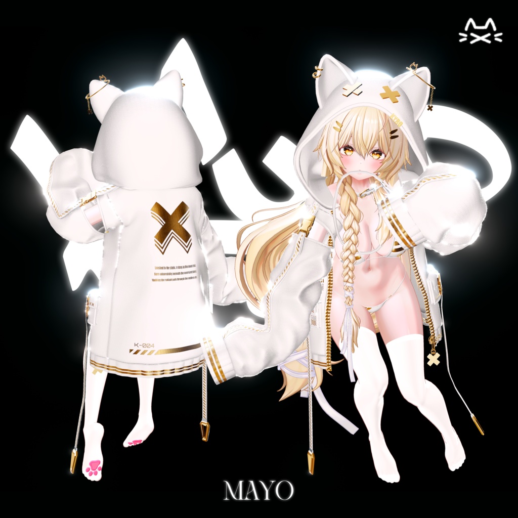 💘SALE💘【26アバター対応】 キロ Kyro Neko Hoodie🐈︎