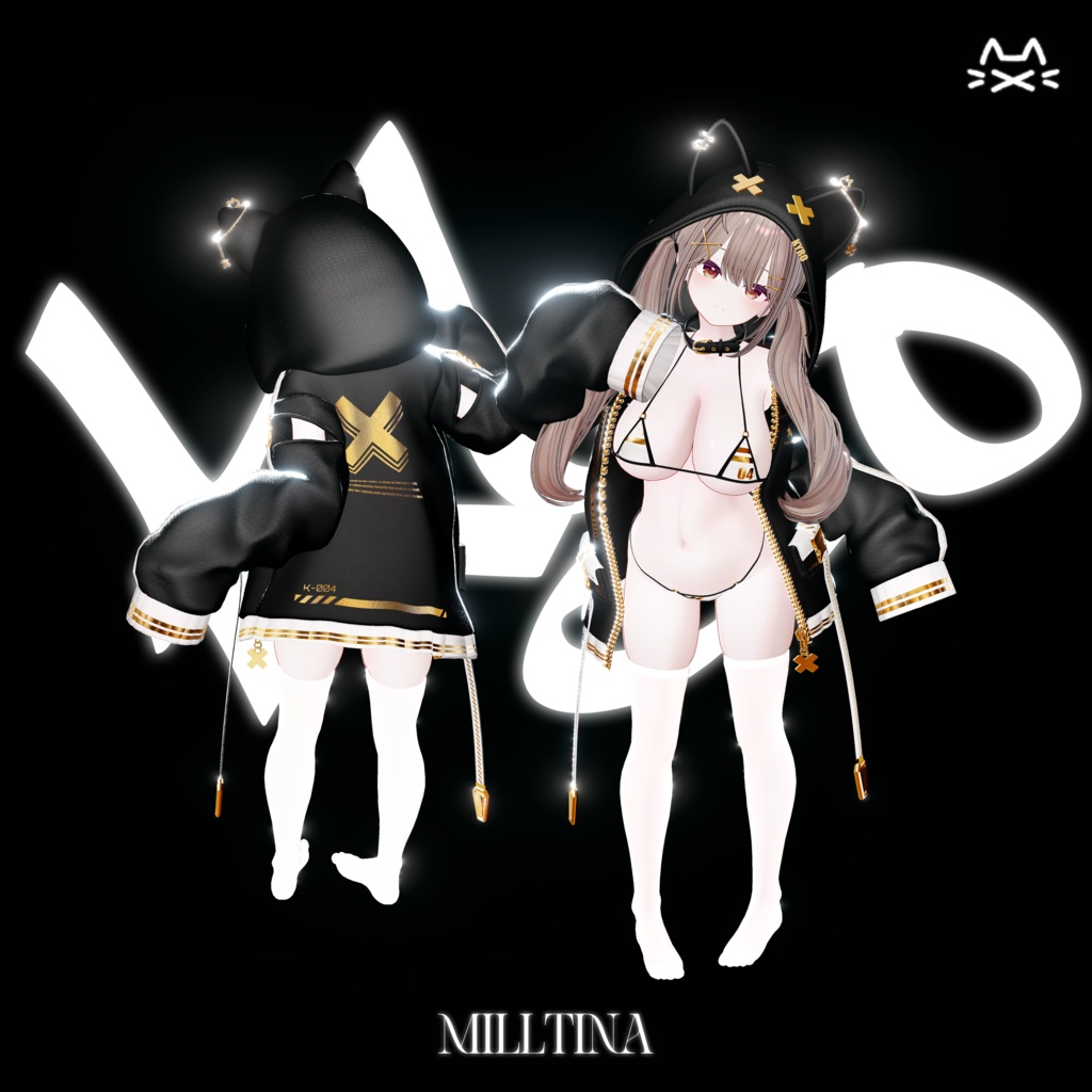 💘SALE💘【26アバター対応】 キロ Kyro Neko Hoodie🐈︎