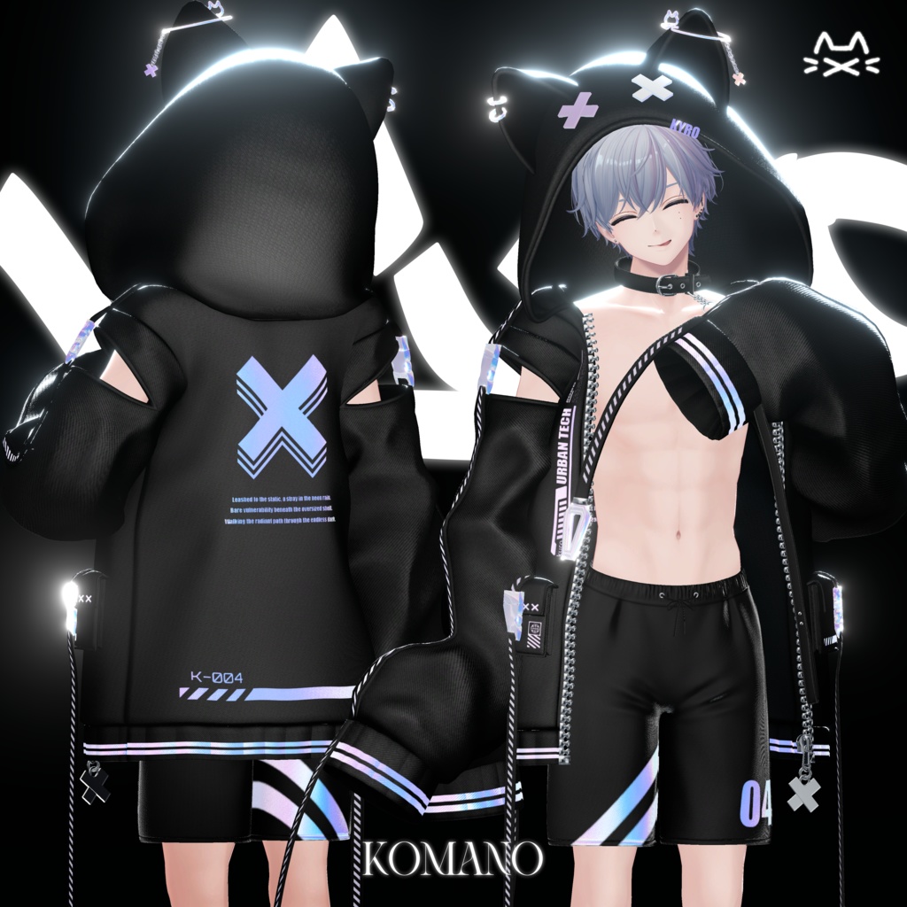 💘SALE💘【26アバター対応】 キロ Kyro Neko Hoodie🐈︎