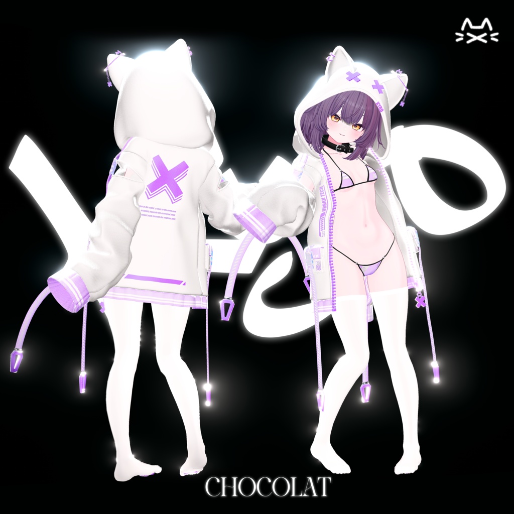 💘SALE💘【26アバター対応】 キロ Kyro Neko Hoodie🐈︎