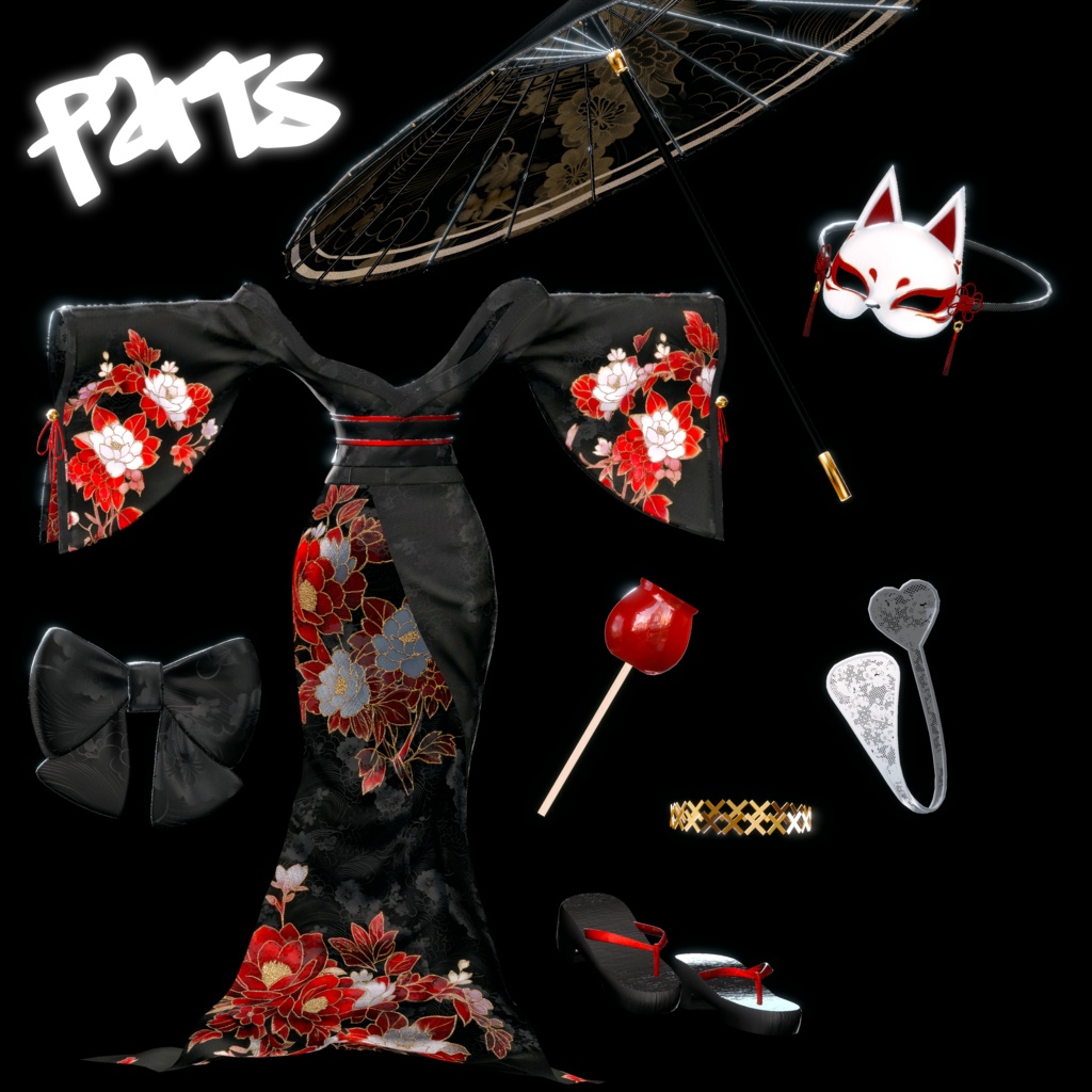 ♥️SALE♥️【17アバター対応】Kakureta Matsuri Yukata