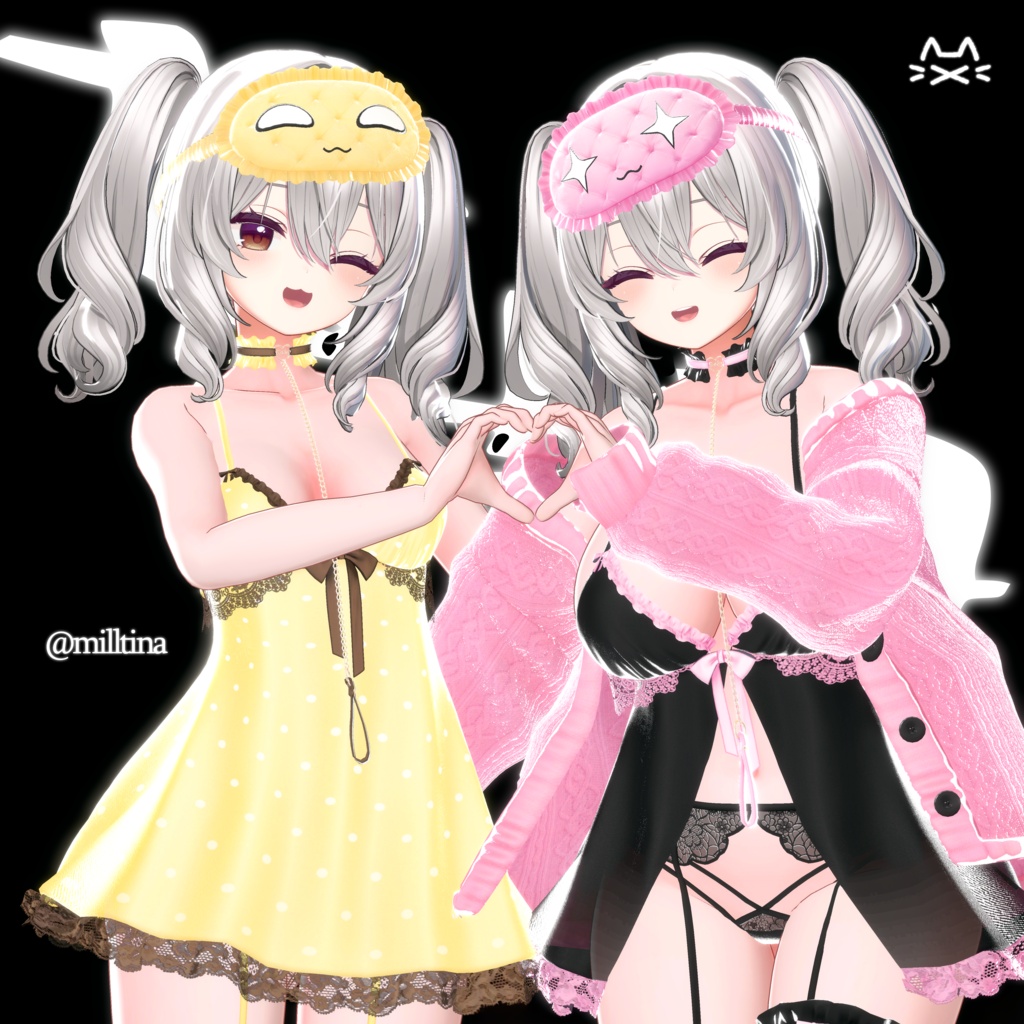 ♥️SALE♥️【19アバター対応】Tsuya SleepWear🐈︎