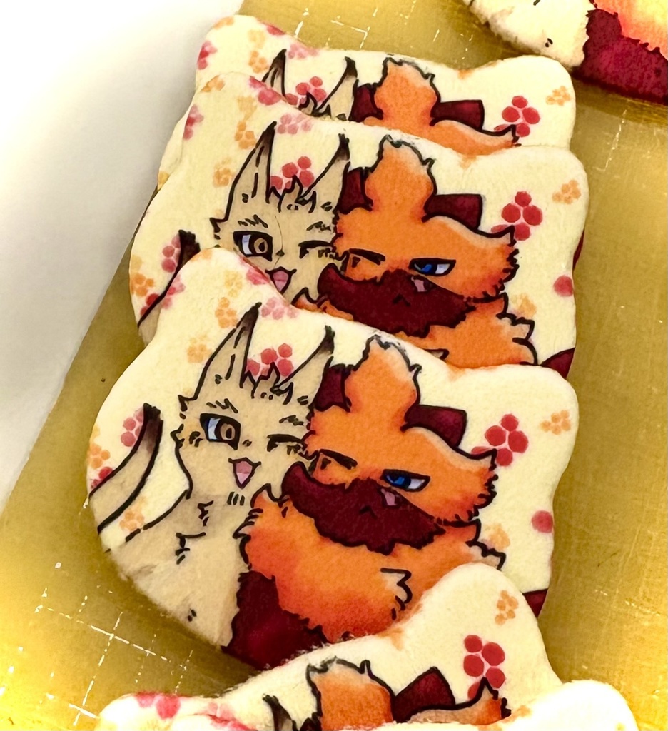 ニャンズ布缶バッジ