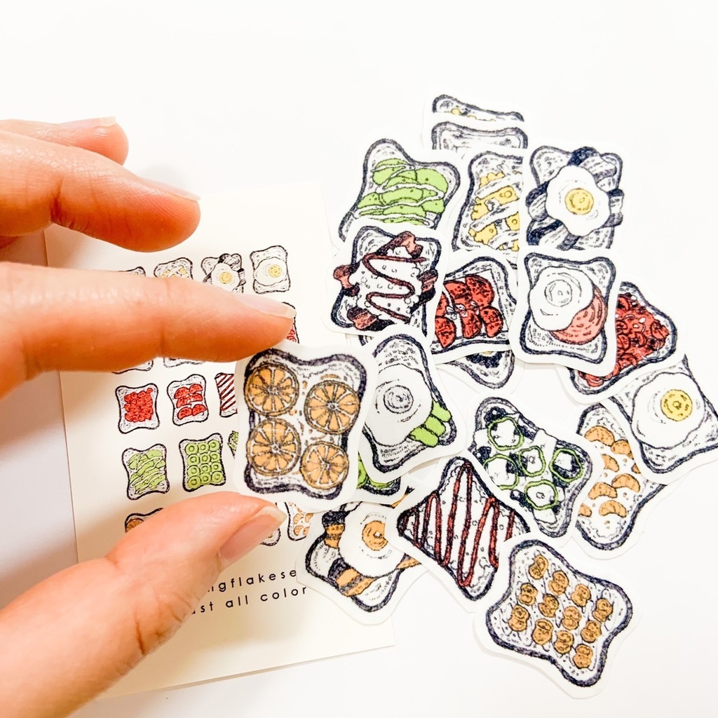 【展示】トーストのマスキングシール