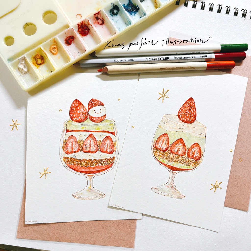 クリスマスパフェの原画