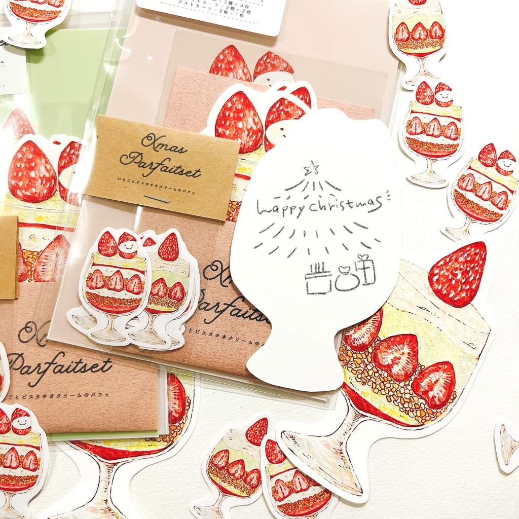 【展示】クリスマスパフェセット
