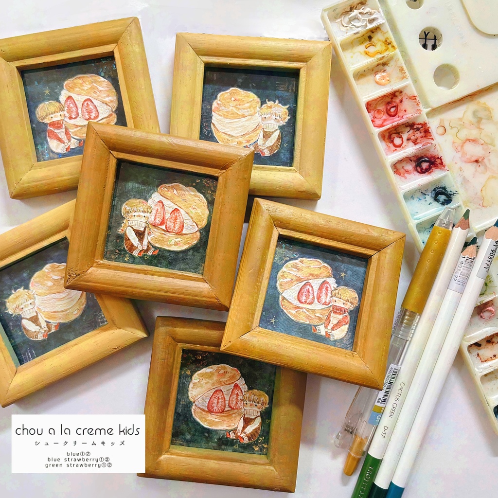 【展示】シュークリームキッズのミニ原画