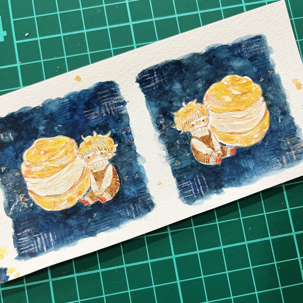 【展示】シュークリームキッズのミニ原画