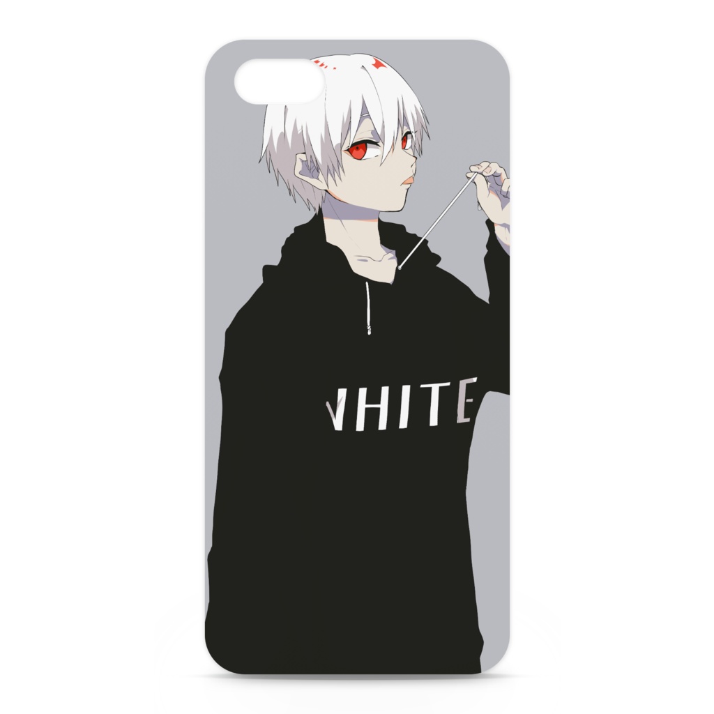 【white】iPhoneケース各種