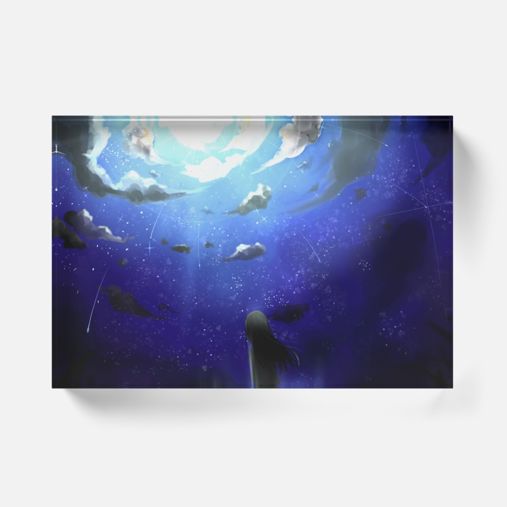 夜空-アクリルブロック