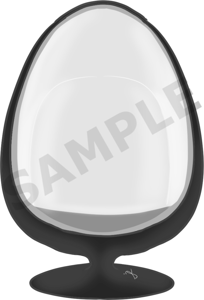 2D Vtuber Egg Chair png Image