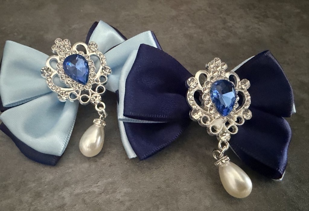 ダブルリボン【ヘアピン】