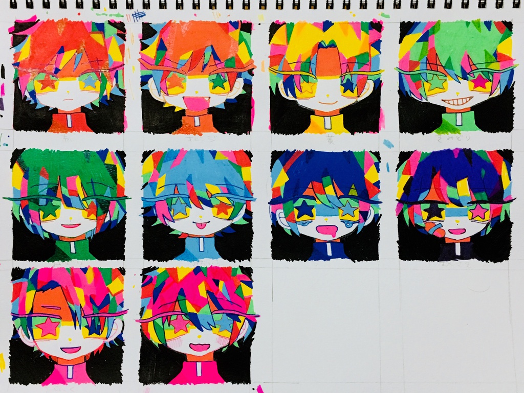 カラフル男子 ミニ原画