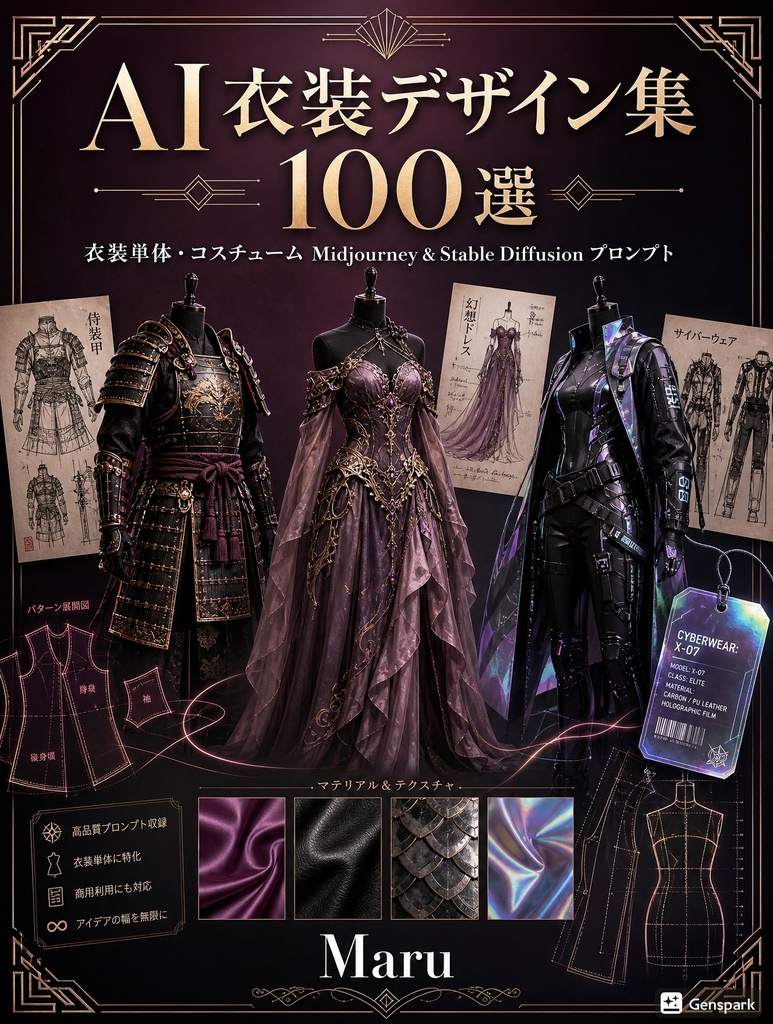 Vol.3『AI衣装デザイン集 100選