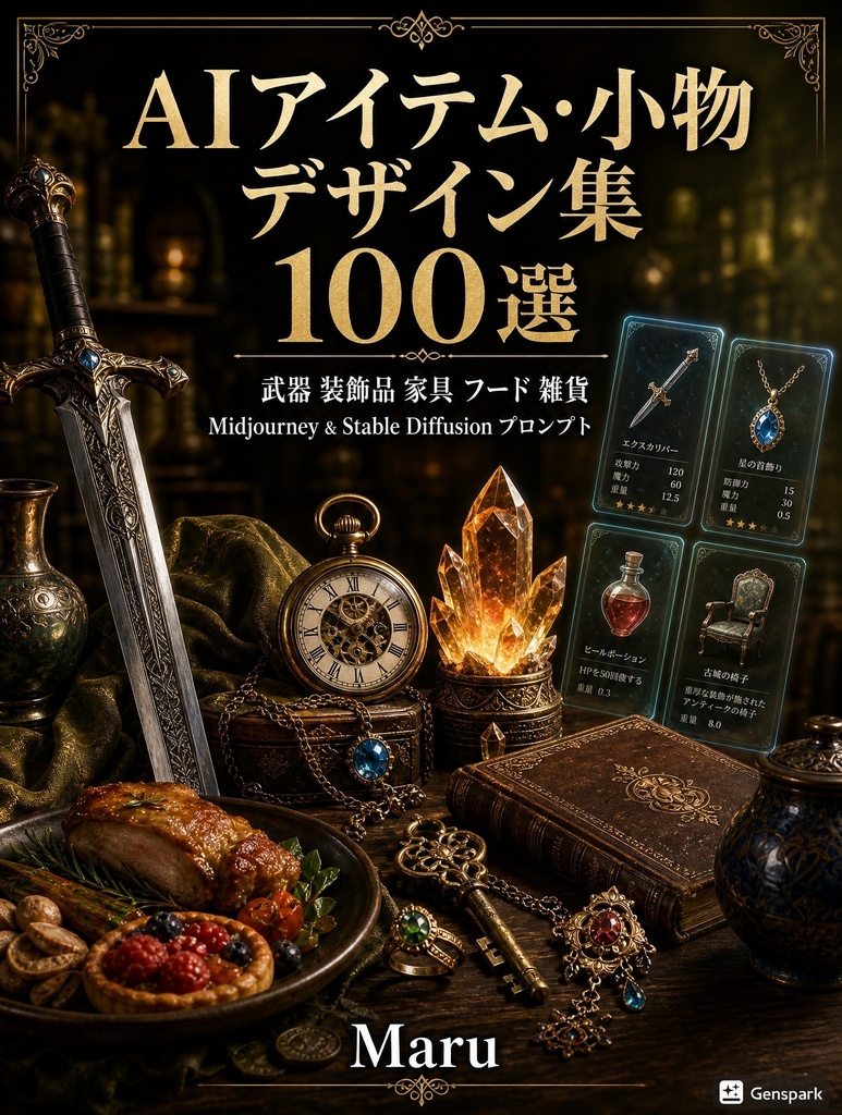 Vol.4『AIアイテム・小物デザイン集 100選』