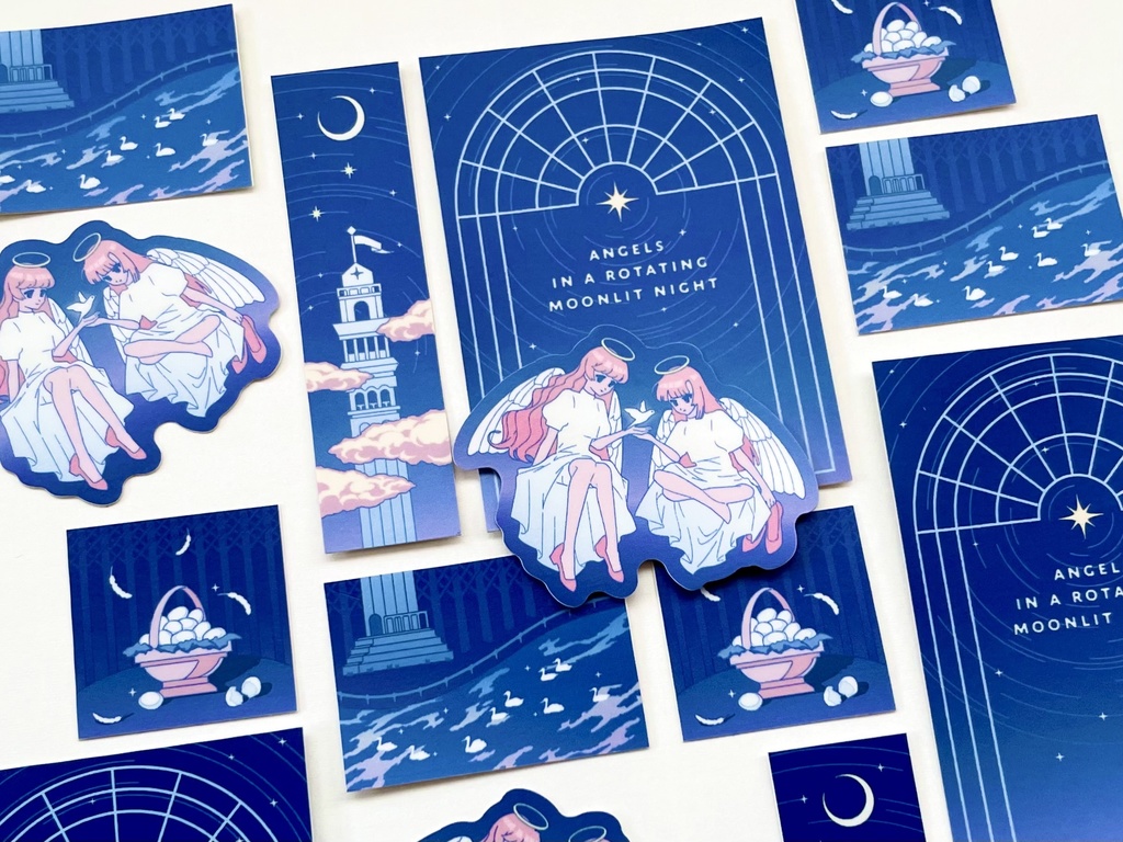 ステッカーセット(巡る月夜の天使たち)