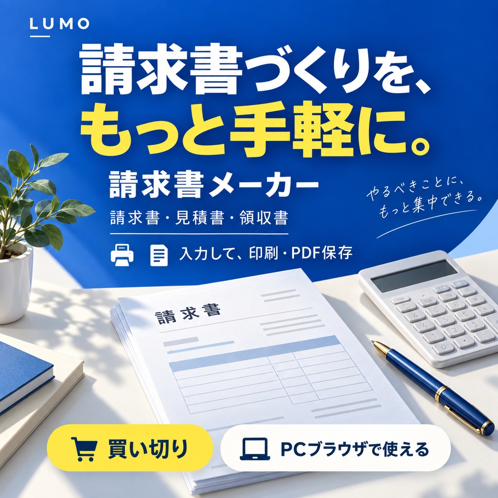 かんたん請求書メーカー｜インストール不要・ブラウザですぐ作成