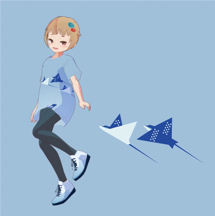 【無料版あり】VRoid用 海の生き物Tシャツセット(30種)