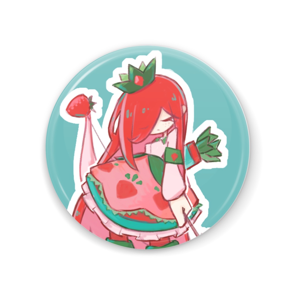 イチゴの弓兵缶ミラー