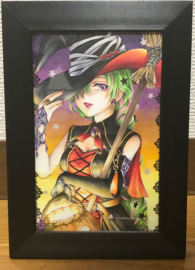 【原画】ハロウィン魔女イラスト★送料無料