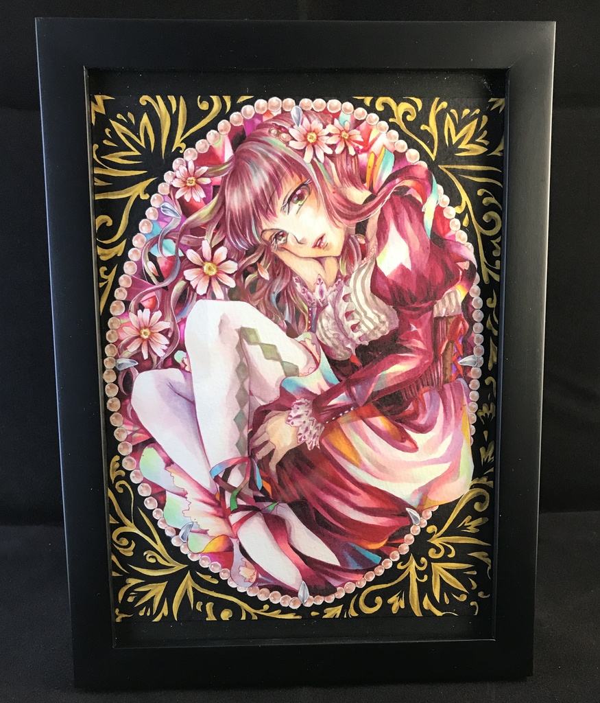 【原画】GARNET-ガーネット- ★送料無料（フレームつき）